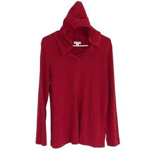 Pure Jill Pullover Hoodie Sweatshirt Pockets M Red Outdoors Gorpcore